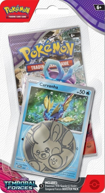 Pokemon SV05 Temporal Forces Checklane Blisters (Carvanha)