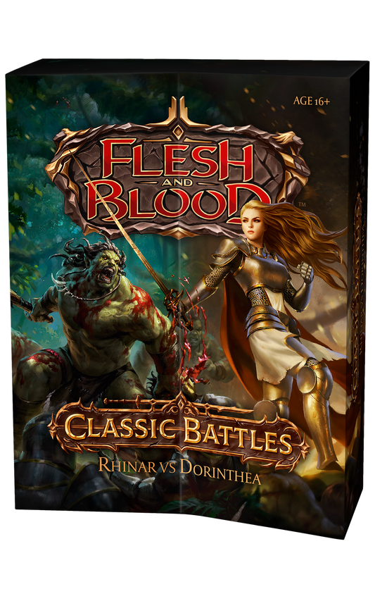 Flesh and Blood Classic Battles Rhinar vs Dorinthea