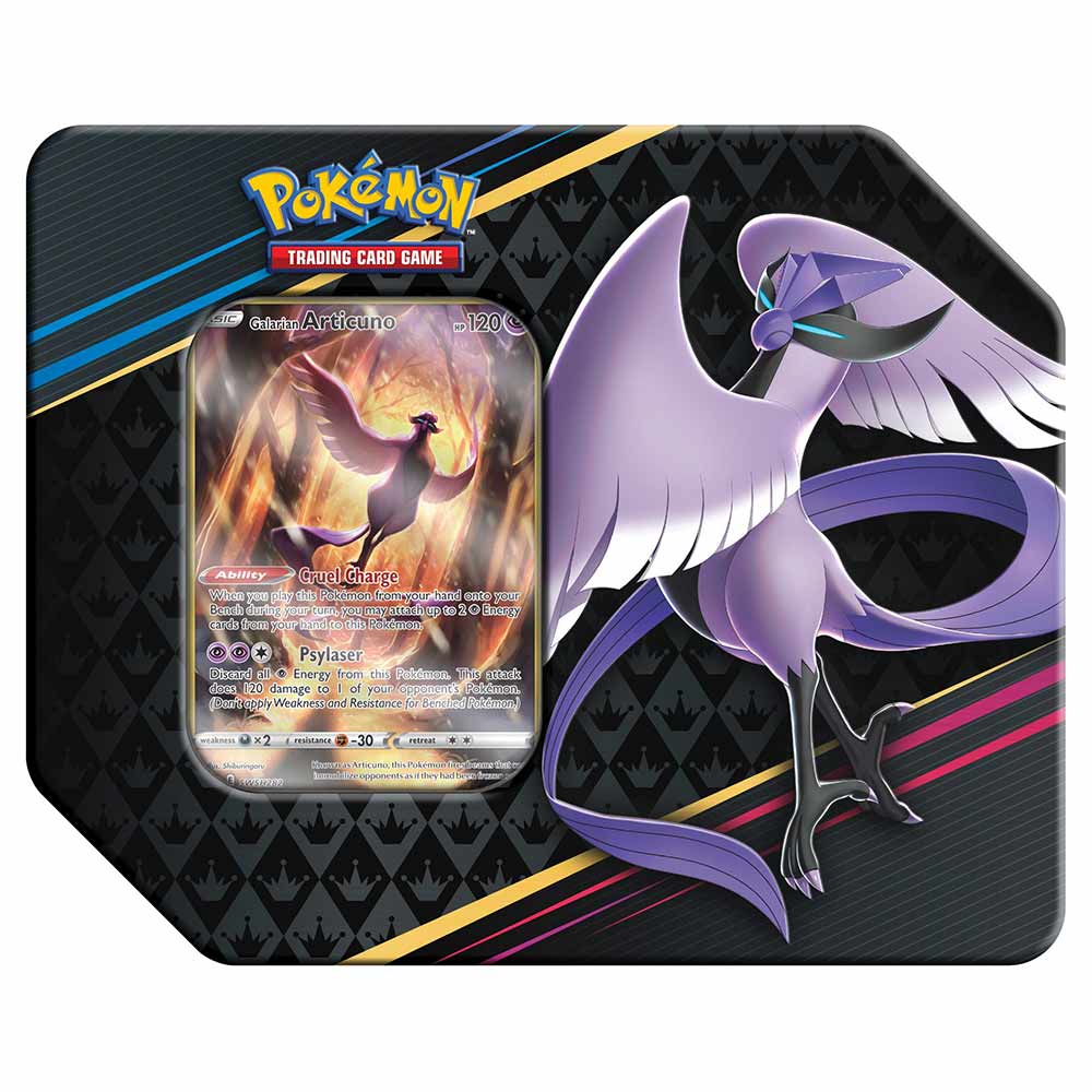 Pokemon TCG: Crown Zenith 5 Pack Tin (Galarian Articuno)