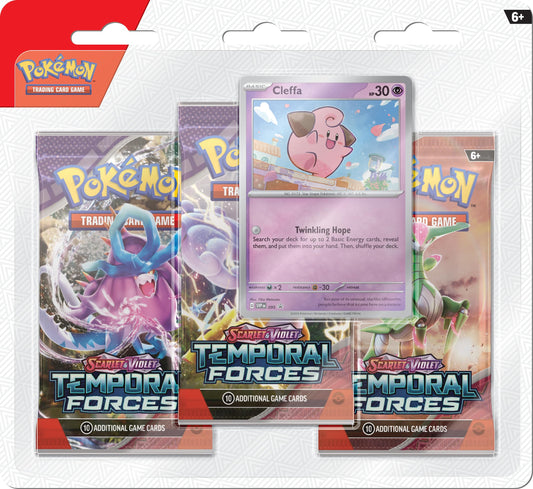 Pokemon SV05 Temporal Forces 3-Pack Blister (Cleffa)