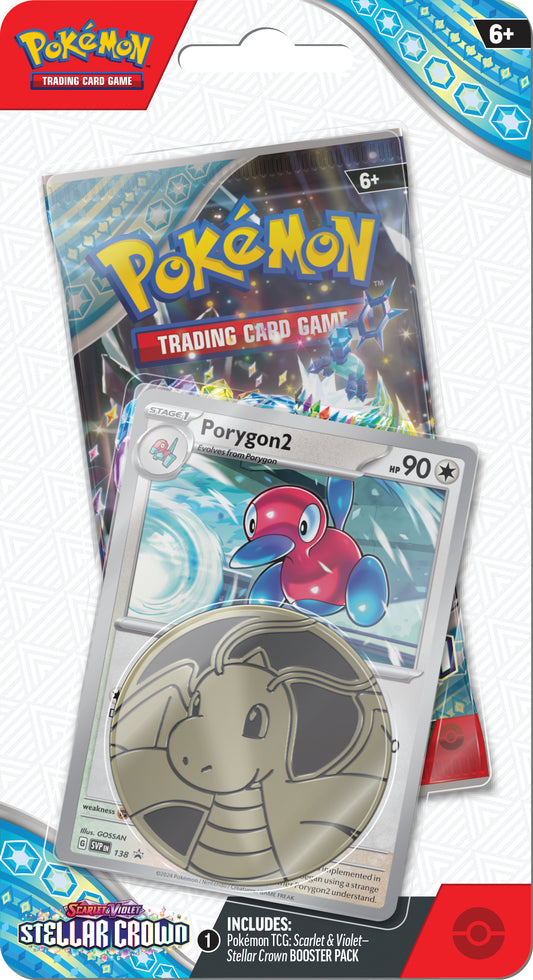 Pokémon TCG: Scarlet & Violet-Stellar Crown Checklane Blister (Porygon2)