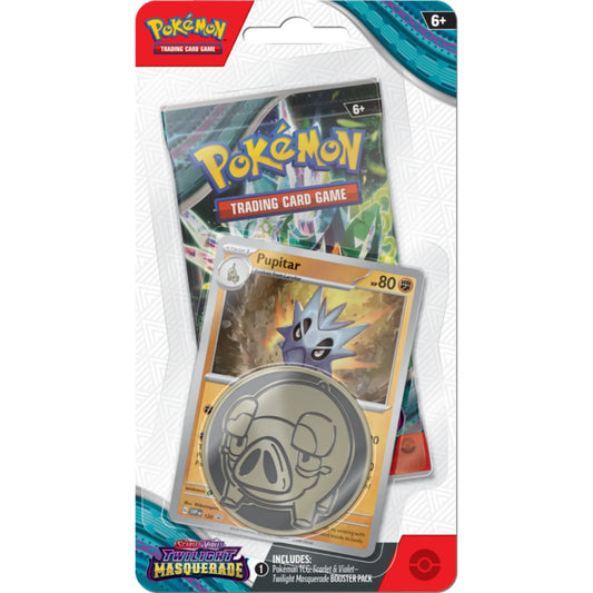 Pokémon TCG: Scarlet & Violet-Twilight Masquerade Checklane Blister (Pupitar)