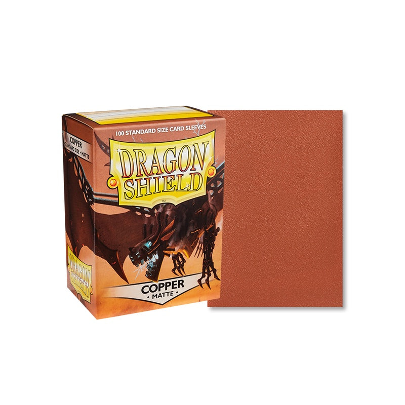 Dragon Shield 100 - Standard Deck Protector Sleeves - Copper Matte