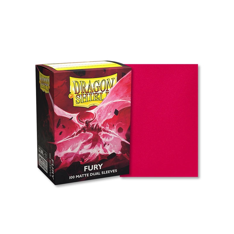 Dragon Shield 100 - Standard Deck Protector Sleeves - Fury Dual Matte