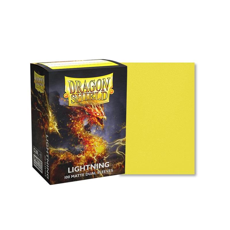 Dragon Shield 100 - Standard Deck Protector Sleeves - Lightning Dual Matte